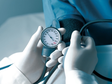 Measurement of blood pressure in hospital